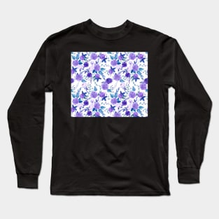 Purple Roses Long Sleeve T-Shirt